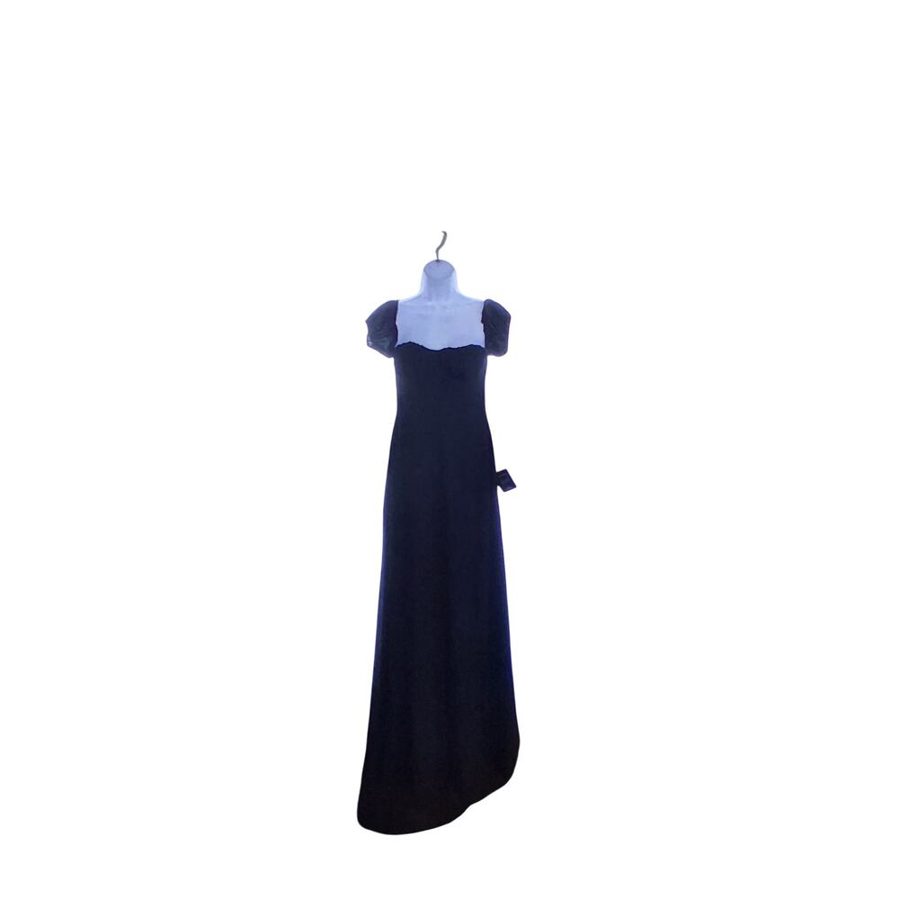 Lulus nwt Dramatic Inspiration maxi dress gown womens XS black off shoulder